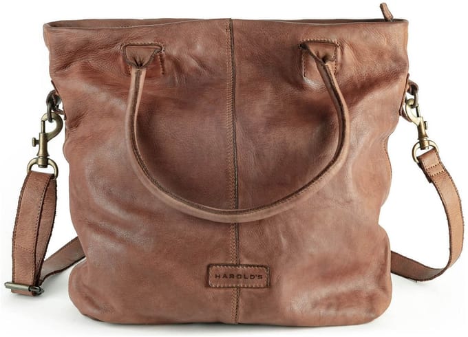 Harold's Submarine Schoudertas Leer 34 cm - Dames - cognac