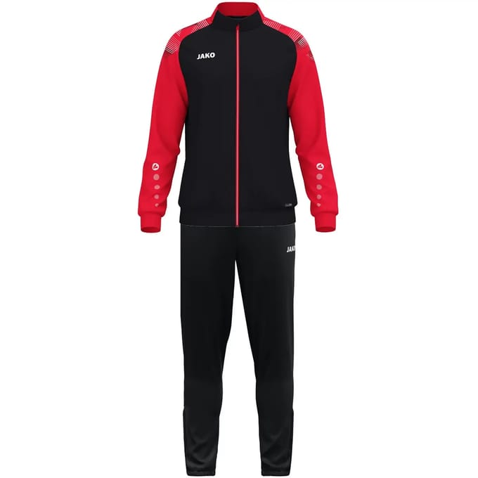 Jako Sonic Polyesterpak Kinderen - Zwart / Rood | Maat: 116