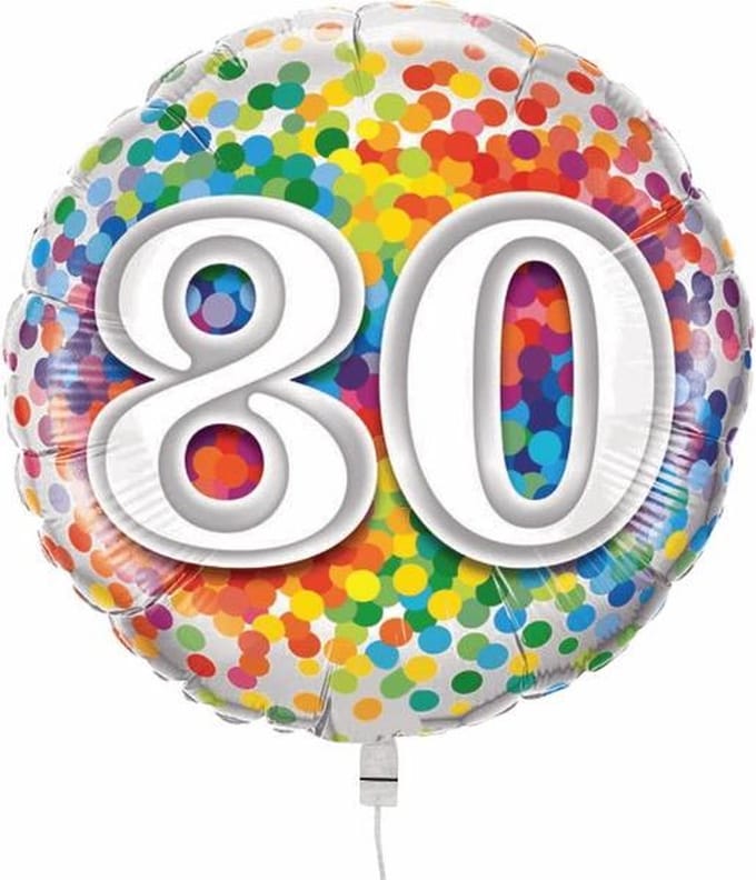 Qualatex - Folieballon confetti 80