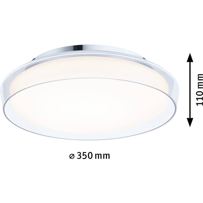 Paulmann Luena LED-lamp voor vochtige ruimte LED Bajonet 16.5 W Warmwit Glas, Chroom