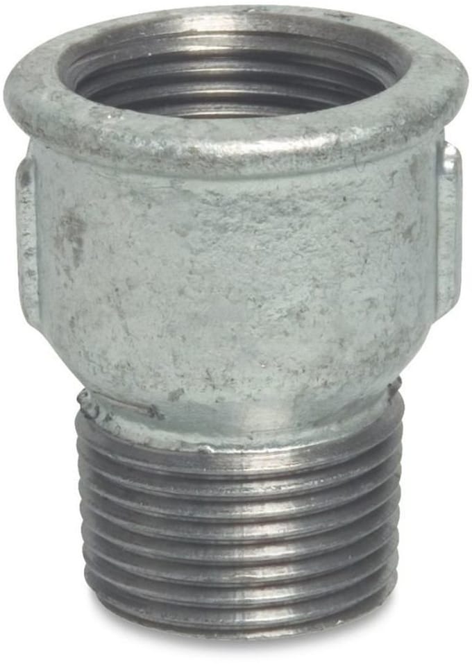 3/4 Zoll Temperguss Muffennippel - Draadfitting Verzinkt