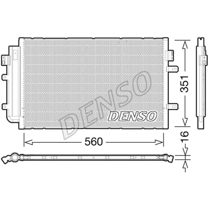 Condensator, airconditioning DENSO DCN12005