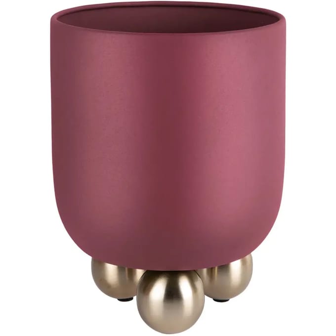 Present Time Bloempot Estilo Large - Rood - 26x26x32cm - Modern