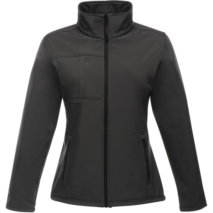 Regatta Dames/Dames Octagon II Zachte Shell Jas (Afdichting Grijs/Zwart)