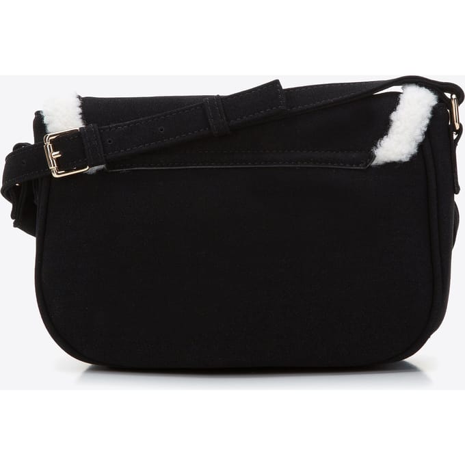 Wittchen Dames Messenger Bag met Imitatiebont Zwart Leer