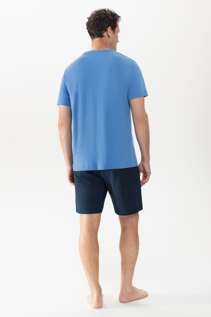 Pyjama kort Serie Micro Blue Recent Blue