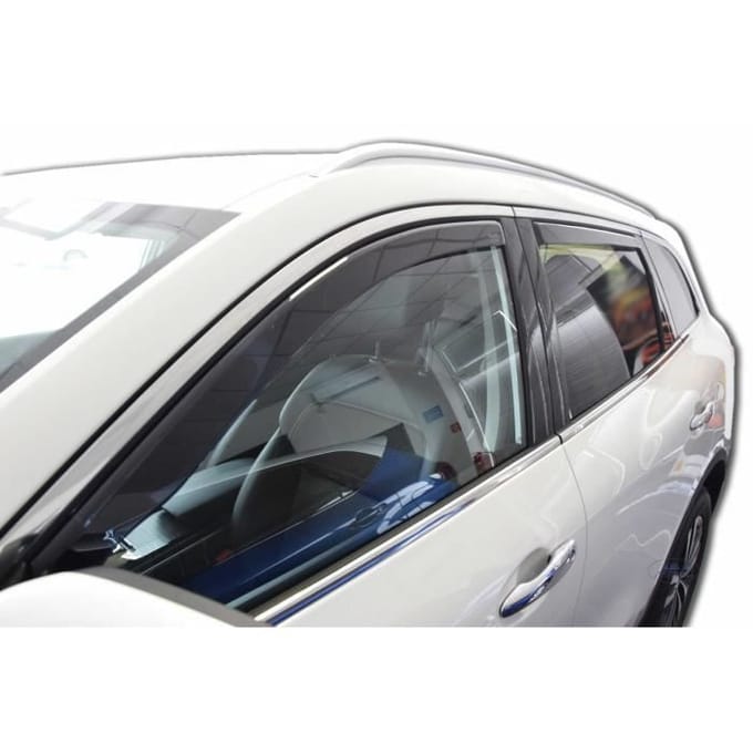 Luchtdeflectoren - J&;J AUTOMOTIVE - Renault Koleos 2 - Gerookt - Versterkt Acryl - Eenvoudige Installatie