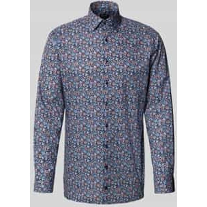 Modern fit vrijetijdsoverhemd met kentkraag