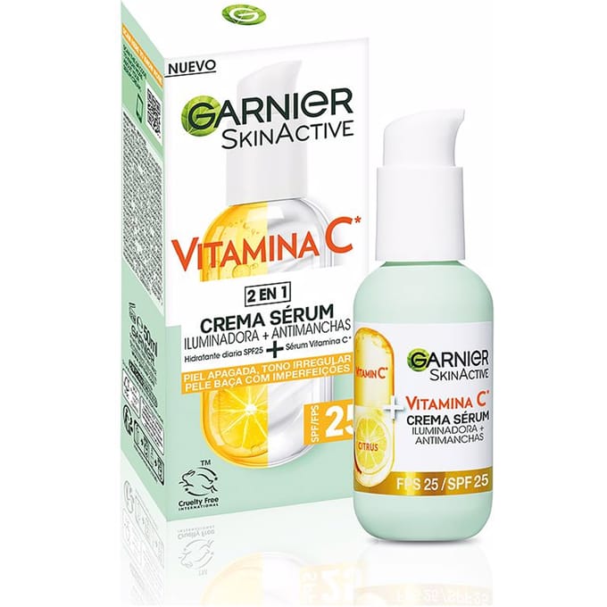 Crème + Serum Garnier Skinactive Spf 25 (50 ml)