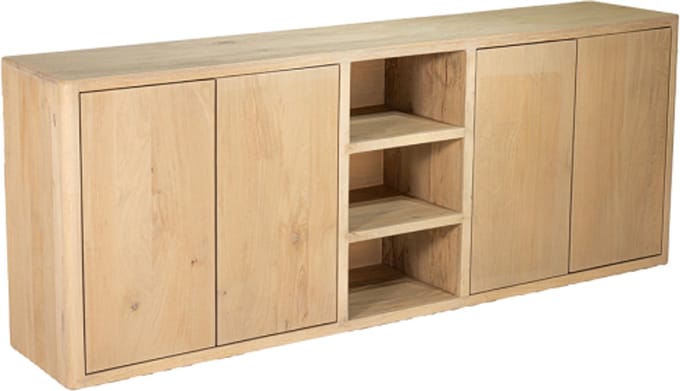 Tower Living Tenna Dressoir mangohout naturel 220 cm