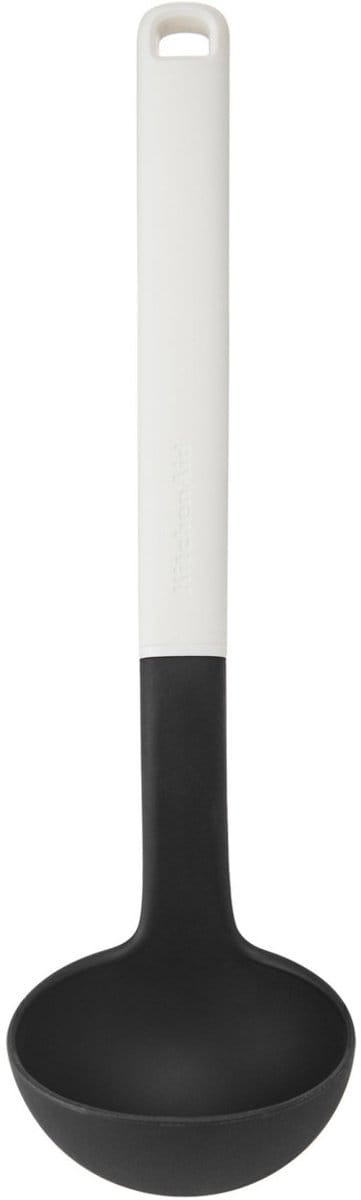 Soeplepel, Pollepel, Serveerlepel, 30 cm, Kunststof/Nylon, Wit - KitchenAid