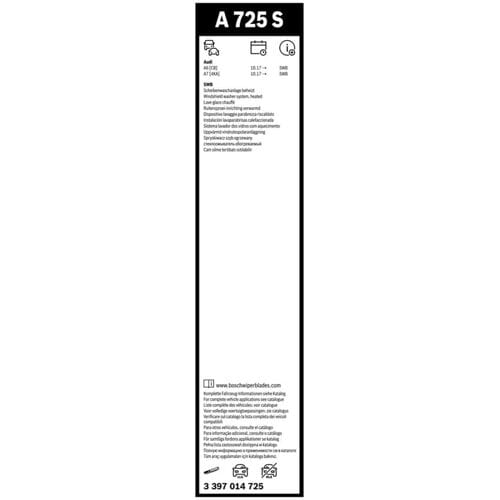 Wisserblad BOSCH Aerotwin 3 397 014 725, 625/500mm, Voor, 2 Stuk