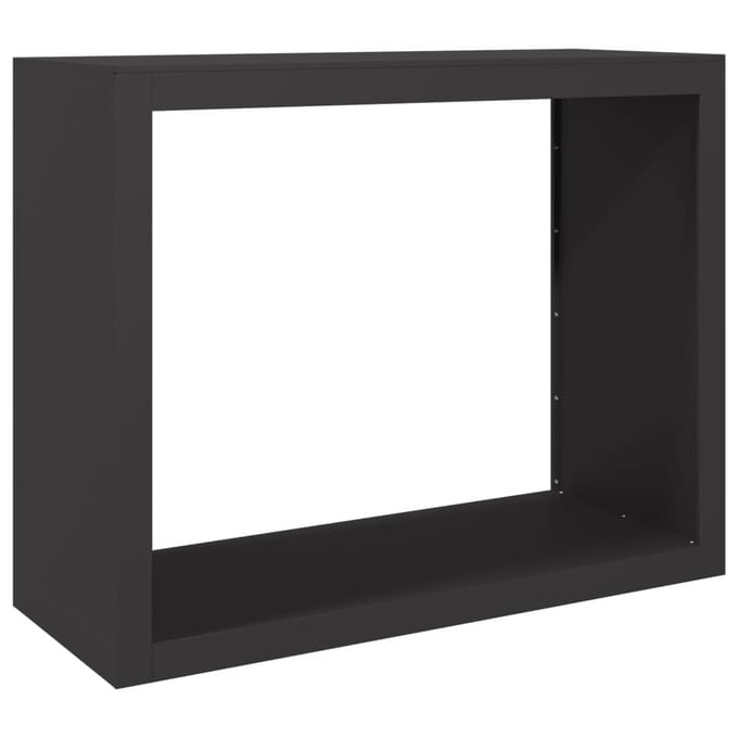 vidaXL - Haardhoutrek - 100x40x80 - cm - staal - zwart