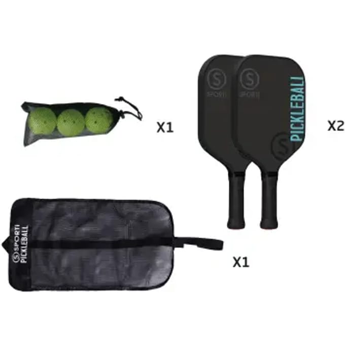Houten pickleball set Sporti Indoor
