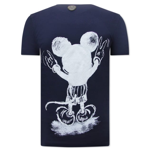 Local Fanatic Cartoon t-shirt navy