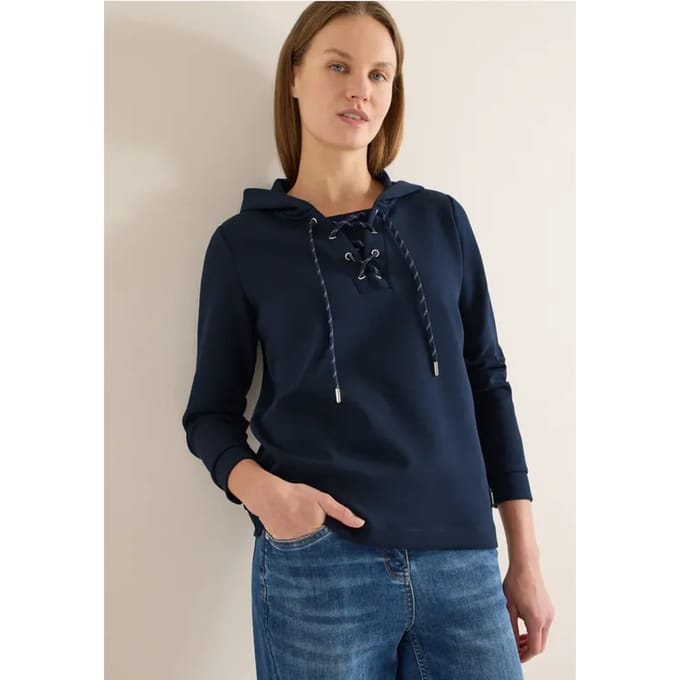 Hoodie shirt met touwtjes