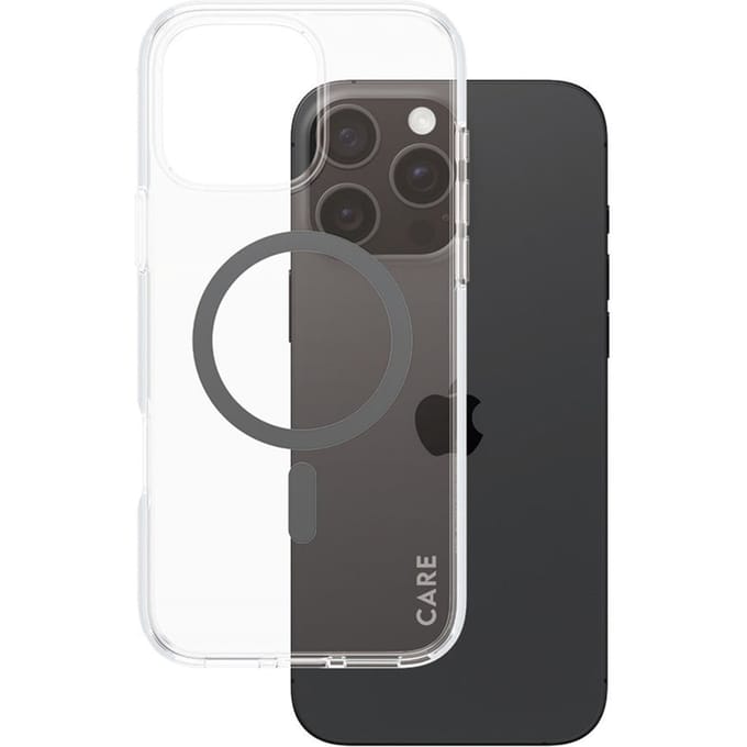 CARE by PanzerGlass Flagship Case - Transparant Urban Combat w. - Zwart MagSafe iPhone 16 Pro Max