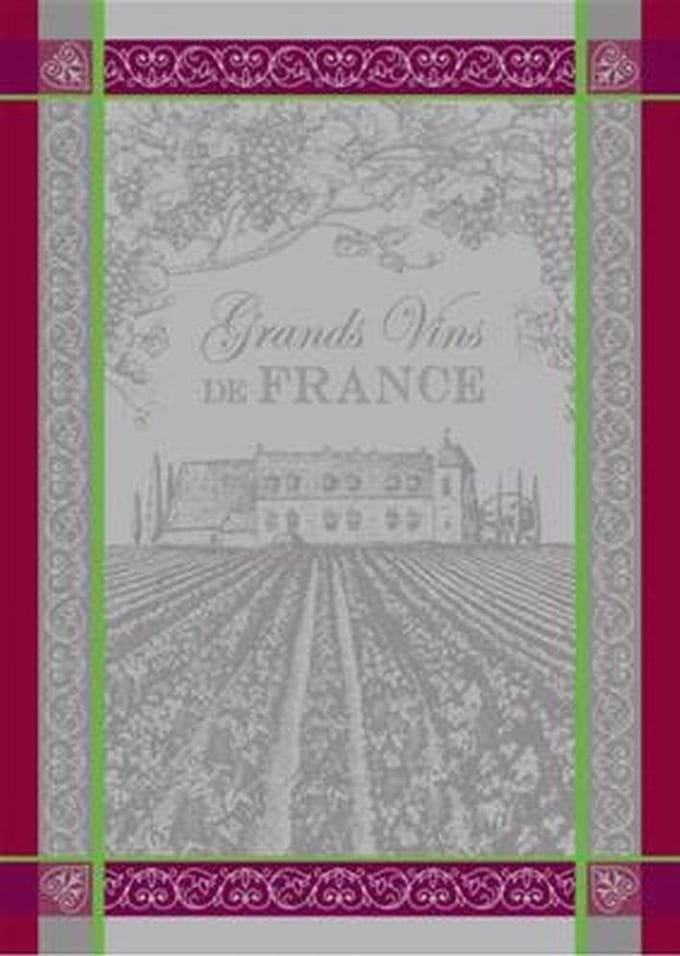 Theedoek Grands vins Set van 2 keukendoeken