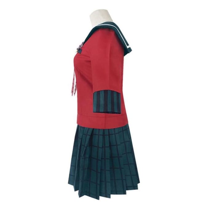 Ensemble uniforme d'école pour filles, Anime Danganronpa Harukawa Maki, Costume de Cosplay S red