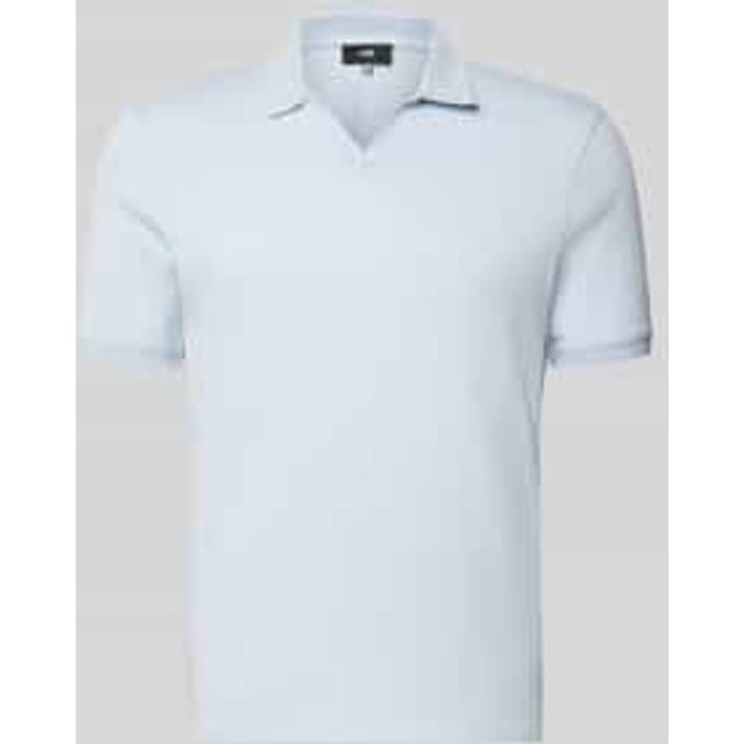 slim fit poloshirt met logodetail model 'Boll'