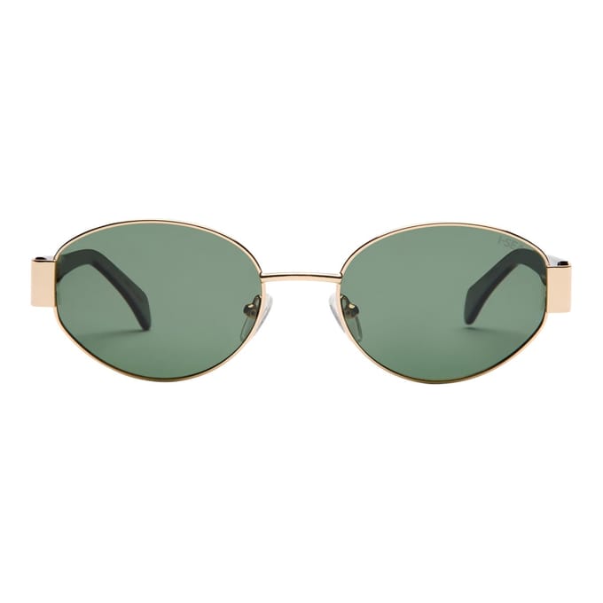 I-SEA LENNOX Acetaat Zonnebril Polarized Gold - Green