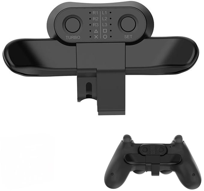 NAXSIR PS4 Controller Achterknoppen - PS4-controller Uitbreidingsknoppen - Programmeerbare Paddles - Turbo Functie
