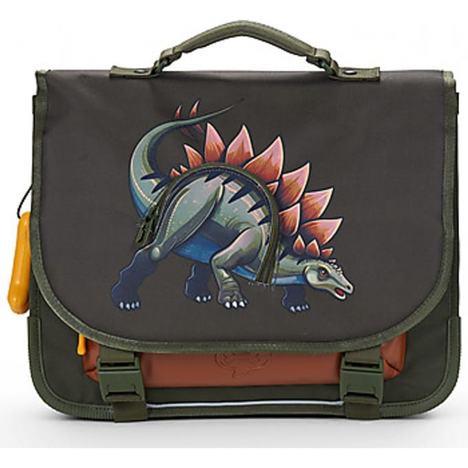Stones and Bones Lotus - Schooltas - Comfortabel - Verstevigd - Dino Digest - Kaki