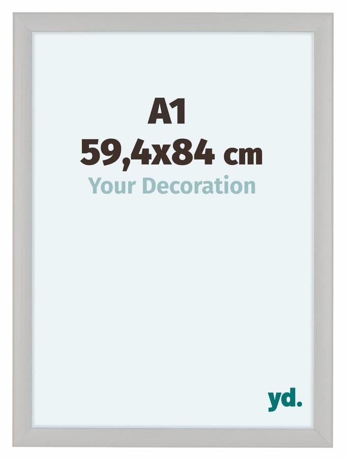 Your Decoration - Fotolijst A1 59,4x84 cm - MDF - Wit Houtnerf - Como