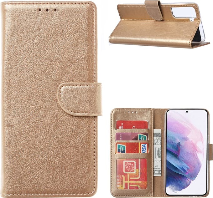 Cityhoesje – geschikt voor Samsung S21 Plus – Bookcase incl. Pasjeshouder