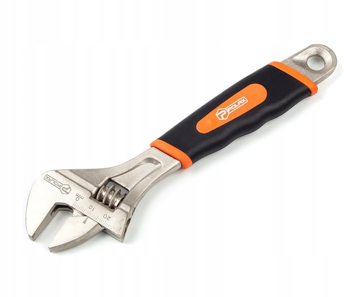 Verstelbare sleutel 200 mm Polax - bereik 0-24 mm