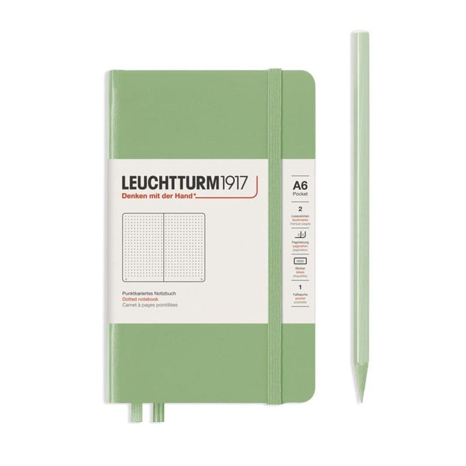 Leuchtturm Notitieboek A6 Hardcover Sage Gestippeld