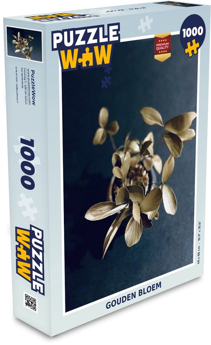 Puzzel Gouden bloem - Legpuzzel - Puzzel 1000 stukjes volwassenen