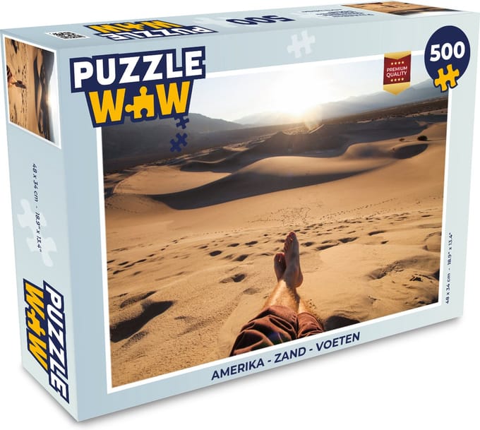Puzzel Amerika - Zand - Voeten - Legpuzzel - Puzzel 500 stukjes
