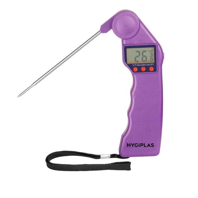 Hygiplas Easytemp Kleurcode Thermometer Paars - Hygiplas CH739 - Horeca & Professioneel
