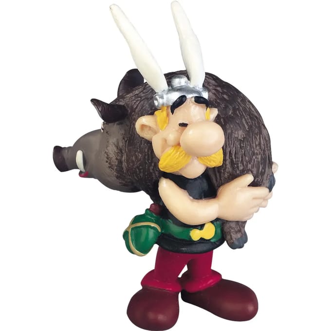 Plastoy Asterix figuur met een Everzwijn - 6 cm