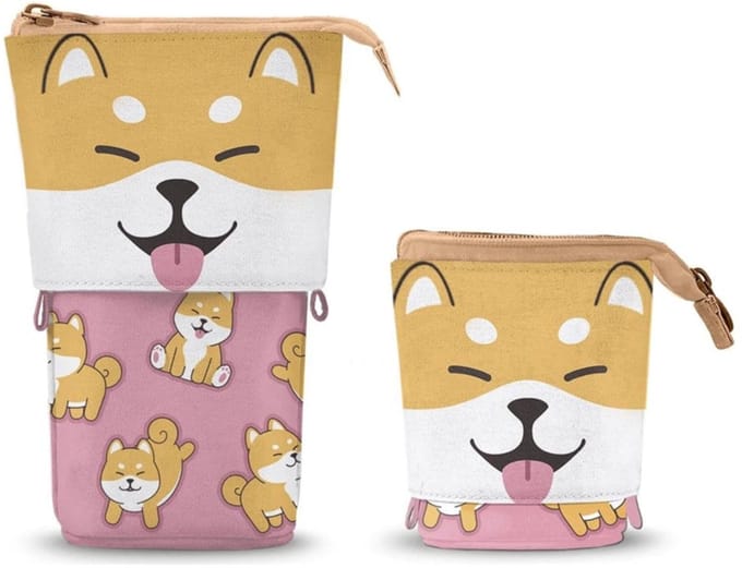Karactermania Oh My Pop! Cute Pencil case Shiba Pink Stationery