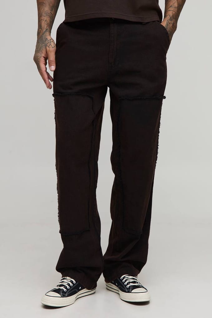 Lang Bleekwas Ontspannen Pasvorm Timmermansbroek | Black | Size 32