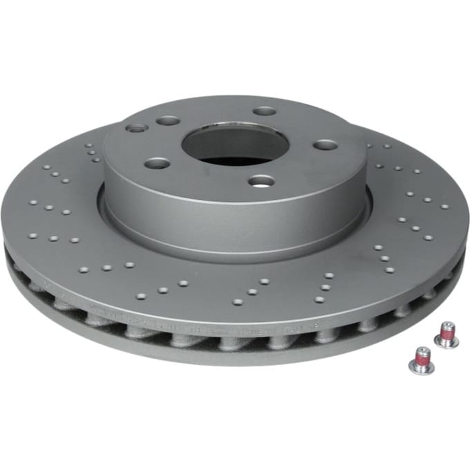 Remschijf ATE 24.0128-0100.1 voorkant, geventileerd, sterk gecarboniseerd, 1 Stuk