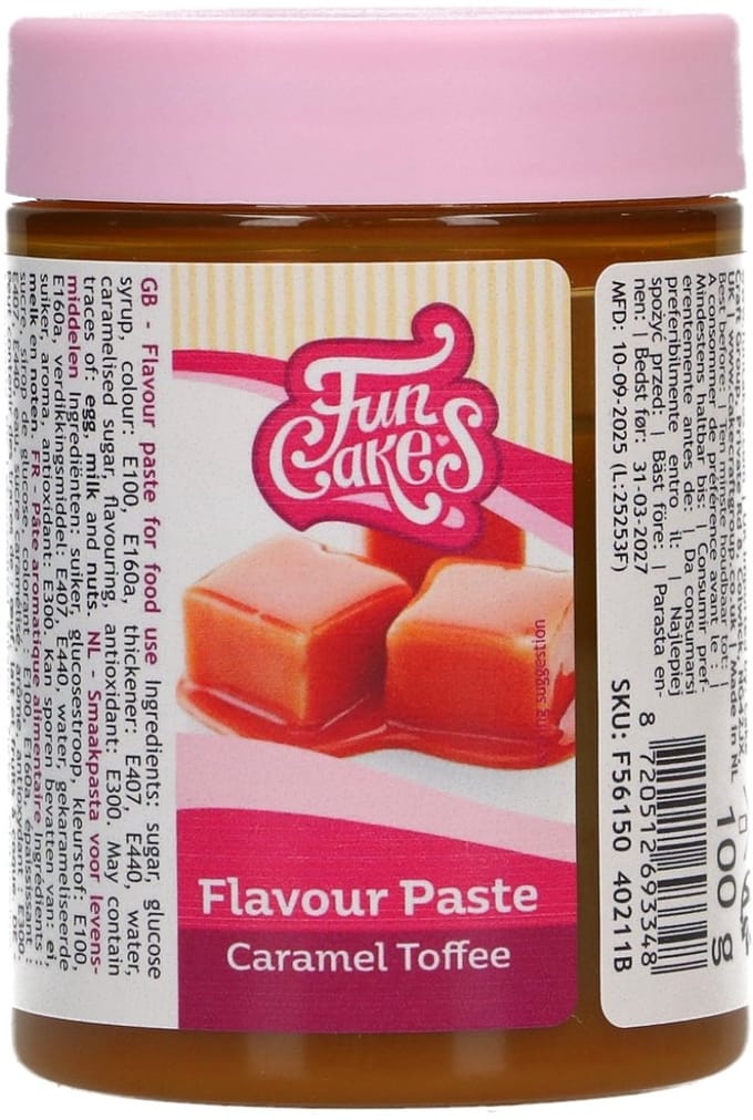 FunCakes Smaakpasta - Aroma - Karamel Toffee - 100g