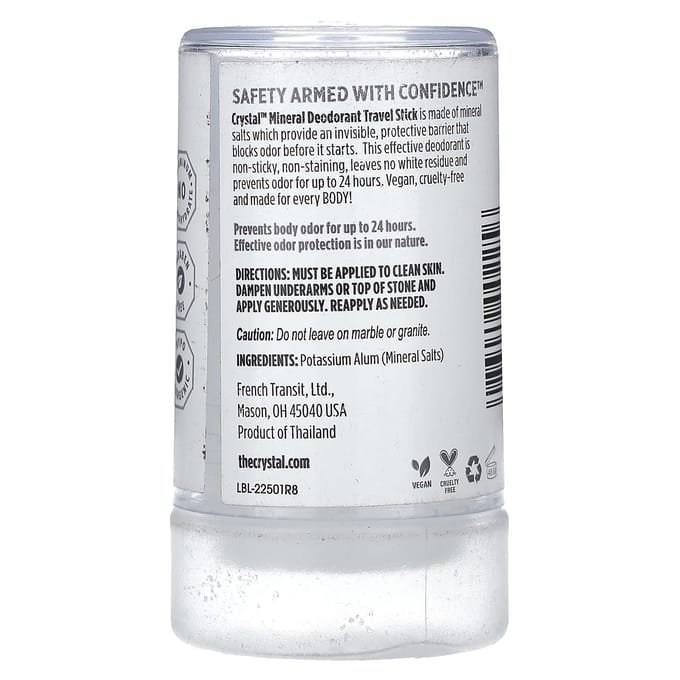 Minerale Deodorant Stick, Zonder Parfum, 40G(1.5oz) white
