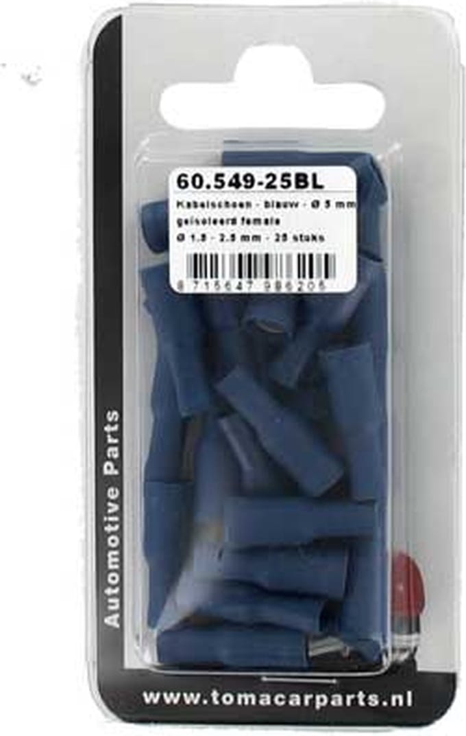 Kabelschoen Ø 5 mm 25 stuks blister