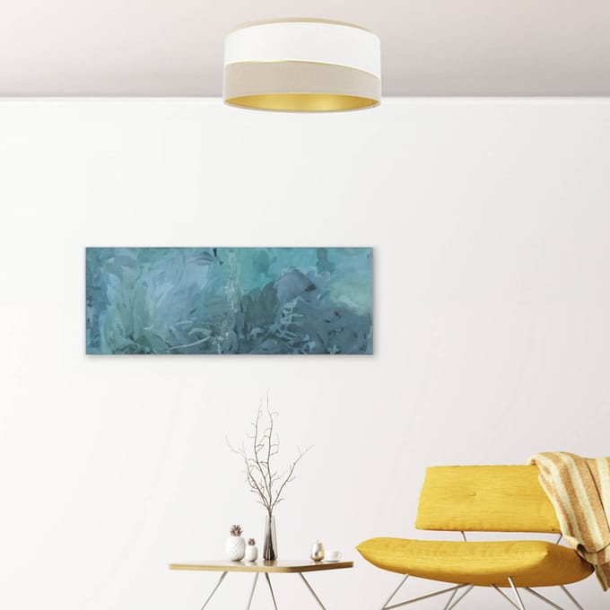 Maco Design Plafondlamp Susan, wit/beige/goud