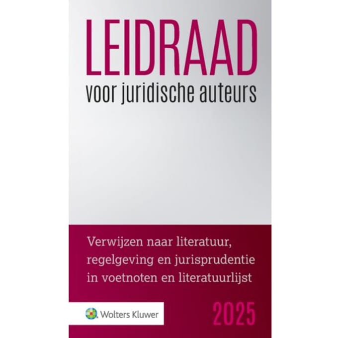 Leidraad Voor Juridische Auteurs / 2025