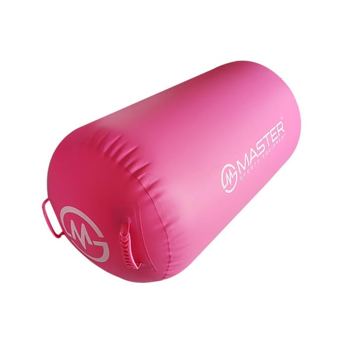 Masterjump Rouleau de Gymnastique Gonflable 100 X 60 Cm Rose