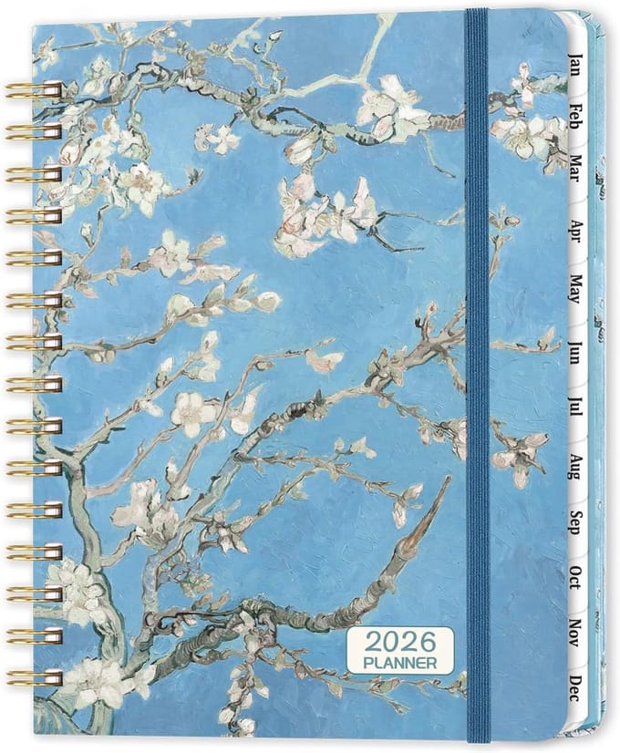 Week- en Maandplanner 2024 | Harde Kaft & Overzichtelijk Formaat | Jaarplanner Januari t/m December