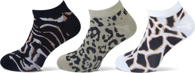 Teckel Dames sneakersok Low Animal 3-Pack Maat 36/42