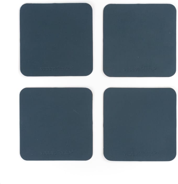 Vacavaliente - Onderzetter set 4 stuks- Blauw Petrol - 10 x 10cm