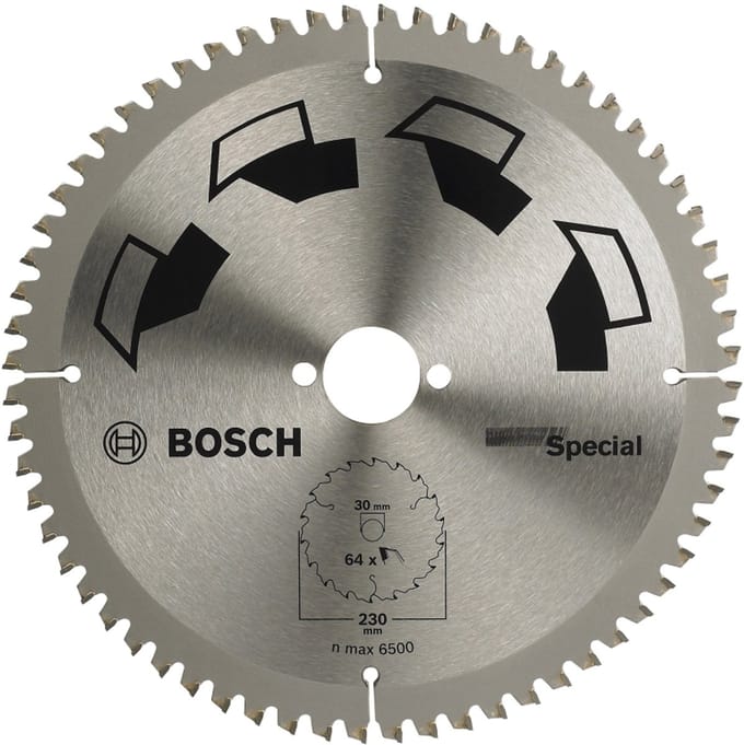 Bosch Accessories Special 2609256894 Hardmetaal-cirkelzaagblad 230 x 30 mm Aantal tanden: 64 1 stuk(s)