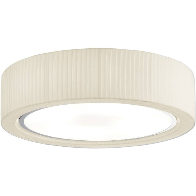 Bover plafondlamp Urban, zilver/crèmekleurig, Ø 60 cm