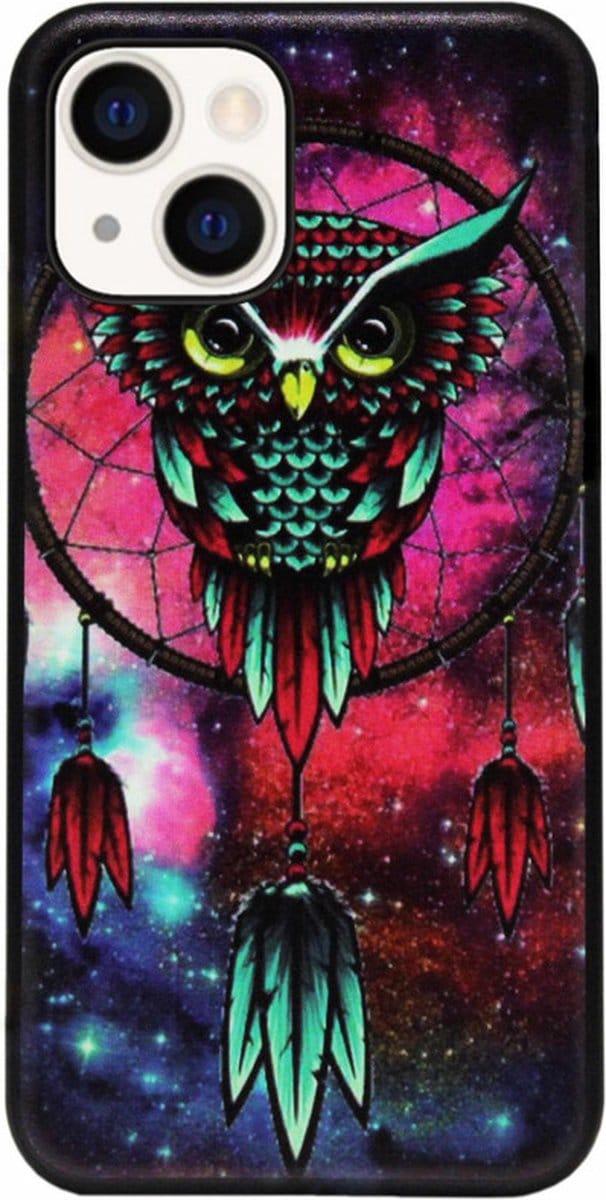 ADEL Siliconen Back Cover Softcase Hoesje Geschikt voor iPhone 14 Plus - Uil